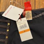 Red Carter NWT  studded black Python accent bikini bottoms Small size 6 US swim Photo 3