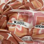GOLDSHEEP Leggings SZ Medium Tone It Up TIU Collab Retro Print Pink Orange NWT Photo 5
