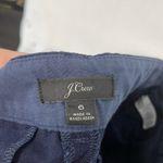 J Crew Linen Blend Scalloped Hem Chino Shorts Summer Beach Navy Blue size 6 Photo 5