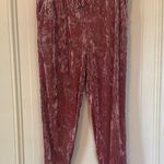 Betsey Johnson Pink Velvet Lounge Pants Photo 2
