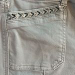 White House | Black Market embellished taupe/silver Slim Crop jeans, EUC size 6 Photo 10
