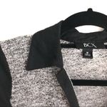 BCX  Black and Gray Button Front Career Blouse M Photo 3