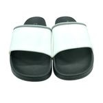 Asifn Womens Slide Sandals Rubber Slip On Black White Size 11 Photo 1