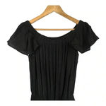 Anthropologie Beachgold Jumpsuit Black Off The Shoulder Women Size Small Photo 4