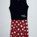 Disney Minnie Mouse Tank Dress Womens Junior Size Small 3 5 Red White Black Photo 0