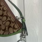 Coach Brown and Green Floral Daisy Coin Charm Photo 6