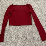 Daisy size xl red long sleeve crop top Photo 0