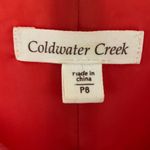 Coldwater Creek  Orange Dress Petite Size 8 Photo 10