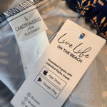 Cupshe  Women's Summer‎ Navy Print Skirt Ruffled Hem A-line Mini Size L Photo 4