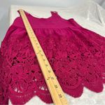 Entro  crochet embroidered babydoll style small tank top sleeveless Photo 6