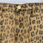 Frame  denim jeans size 30 cheetah skinny cargo cropped mid rise black tan pants Photo 4