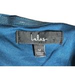 Lulus Passionate Aura Teal Blue Textured Strapless Bustier Midi Dress Sz M NEW Size M Photo 9