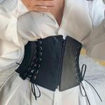 Black Goth Gothic Grunge Emo Alternative Punk Corset Belt Photo 0
