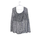 White Birch  Women’s Black and White Printed Blouse Size 3X‎ Photo 2
