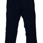 Three Dots  Crinkle Knit Pull On Pants Black XL Lounge Boho Casual Lightweight Photo 0