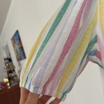 Gap  Multicolor Striped Puff-Sleeve Dress Photo 4