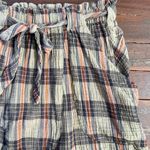 Free People  Las Palmas Sailor Shorts 100% Cotton Harem Plaid - Sz Med 🧡🎀 Photo 7