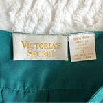 Victoria's Secret VTG 100% Silk Victoria’s Secret Gold Label Pajama Lounge Sleep Shirt S Green Photo 4