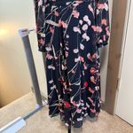 Tommy Hilfiger Long Sleeve Pink Navy Floral Business Dress Long Length Casual 8 Photo 2