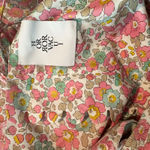 Horror Vacui Dorothy Ruffled Floral Cotton Poplin Midi Dress Size Medium Photo 5