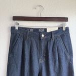 a.n.a NWT . Womens Jeans Denim Dark Blue Wide Leg High Rise Slant Pockets Size 8 Photo 2