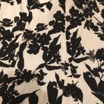 Ann Taylor Linen Toile Black Ivory Skirt Size 2 Photo 3