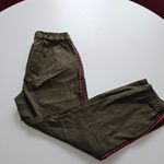 Saks 5th Avenue Pure Navy by Saks Fifth Avenue Military Olive Green Cargo Tapered Pants Photo 2