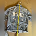 Jean jacket Hadid denim jacket with white stars. logo HADID on the back Blue Size undefined Photo 8