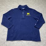 Champion  Michigan‎ Wolverines Navy Blue Quilted Pullover Sweatshirt XL Photo 0