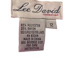 Lee David Pink Lined Zipper Back Formal Straight Pencil Skirt Women Sz 12 VTG Photo 9