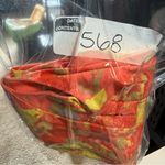 Anne Klein  Peach Pink Yellow Floral V-Neck Knee Length Business Dress Careerwear Photo 6