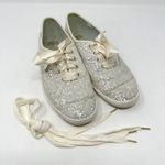 Keds‎ x Kate Spade Glitter Wedding Sneakers Ivory Size 8 Tan Photo 1