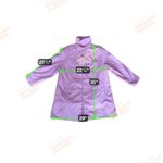 Saxton Hall Womens Lavender Light Rain Jacket Coat Sz petite 14 Funnel Neck Purple Photo 3