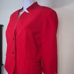 R&K Originals Vintage Cropped Red Power Blazer Size 12 Photo 9