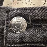 Free People {26}  We The Free Distressed Black Denim Mini Skirt Photo 8