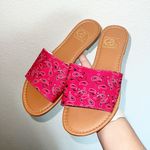 Everglades Red Bandana Slide On Women’s Sandals Size 8 Photo 0