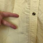 L. L. BEAN Tropicwear Shirt Solid Yellow Button Down Short Sleeve Vented Small S Photo 5
