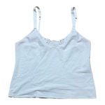Vanity Fair Vintage  White Camisole with Embroidery Size 38 / 44 Large Photo 0