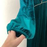 Vintage TOM BEZDUDA for Barad&Co, Saks Fifth Ave velvet home dress, green, S Green Size undefined Photo 9