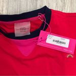 Terez NWT  Pink Red Colorblock Oversized Pullover Crewneck Sweatshirt Size XS Photo 3