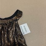 Black and Gold Sequin Halter Top Photo 1