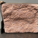 NWT Myra Bag Embroidered Pink Clutch Bag Photo 0