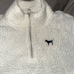 PINK - Victoria's Secret Victorias Secret PINK Cream Sherpa Sweatshirt Pullover Size Women’s Medium Photo 1