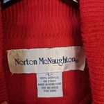 Norton Mcnaughton Norton‎ McNaughton Red Ribbed Mock Turtleneck Sweater Size Large Photo 2