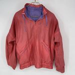 Vintage 80’s Full Zip Reversible Neon Wind Breaker Women’s Size L Purple Size L Photo 4