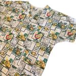 Fundamentals By White Swan Vintage Scrub Top Animal Print Scrub Top Large Nurse Photo 4