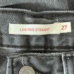 Levi's Levi’s Low Pro Straight Jeans Gray Wash Size 27 Photo 5