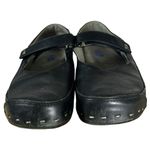Wolky Mary Jane Clogs Clog Black Leather Closed Toe Shoe Size 38 US 7.5 Photo 3