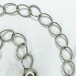 Silver Tone Simple Ball Charm Metal Chain Link Belt Extra Small/Small (XS/S) ✨ Photo 4