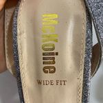 McKoiné Wide Fit Silver Glitter Strappy Block Heel Sandals Size 6 Photo 1
